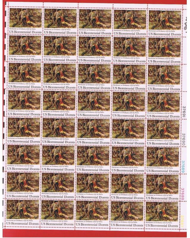 #1722 MNH OG Sheet of 40 Herkimer @ Face Value 