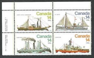 Canada plate block MNH  Scott cat.#  779a