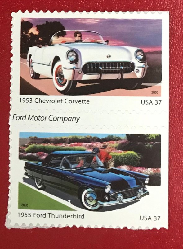 2005 US Sc 3931-3935 37c Sport cars of the 50s Complete set CV$10.00 Lot 1982