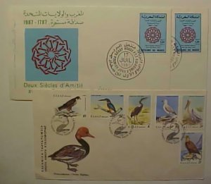 GREECE FDC BIRDS 1979 ALSO MAROC X 2 1987