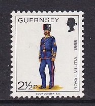 Guernsey   #99   MNH  1974  Miltia   2 1/2p