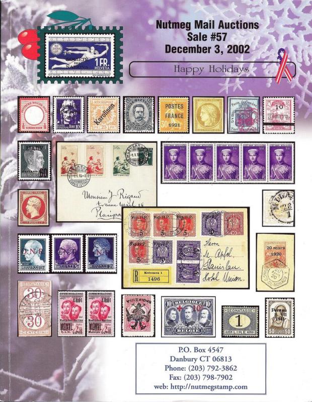 Nutmeg Stamp Sales, - Worldwide Stamps, Covers and Postal...