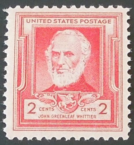 1940 2c John Greenleaf Whittier Scott 865 Mint NH