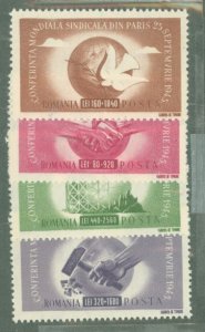 Romania #B314-B317 Mint (NH) Single (Complete Set) (Fauna) (Bird)