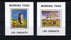 Burkina Faso 1996 Locust 2 SS Perf.Mi.1420&1422 MNH VF 