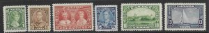 Canada 211-16    1935  set 6   FV F  mint nh