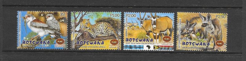 BOTSWANA #714-17 BIRDS & ANIMALS  MNH