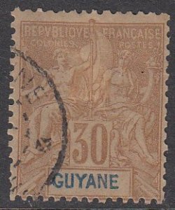 French Guiana 44 Used CV $18.00