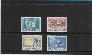 Denmark  Scott#  482-5  MNH