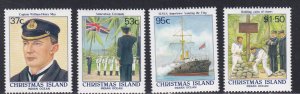 Christmas Island # 214-217, Centenary of Annexation, NH, 1/2 Cat.