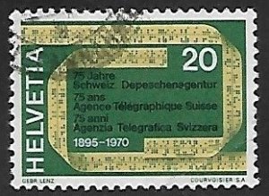 Switzerland  # 510 - Telex Band - used....{KlBl30}