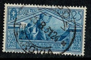 Italy #254 used L1.25 Virgil heavy pmk