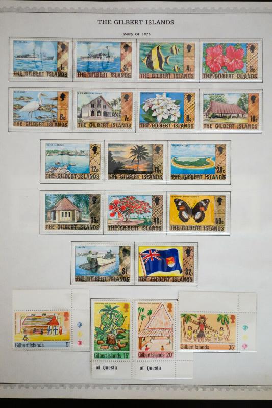 Gilbert & Ellice Rather Complete 1960 - 1970's Stamp Collection