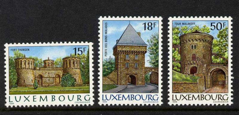 Luxembourg 753-5 MNH Architecture, Fortifications