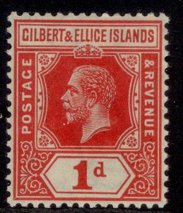 GILBERT AND ELLICE ISLANDS GV SG13a, 1d scarlet, M MINT. 