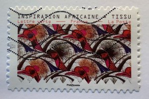 France 2019 Scott 5581 used -  African-Inspired Textiles