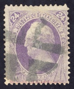 US Scott 153 Used 24c purple Lot F089 bhmstamps