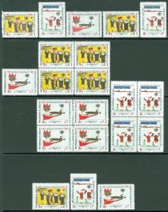 EDW1949SELL : PERSIA 1979 Scott #2024-26. 7 sets. VF, Mint NH. Catalog $70.00.