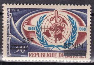 BENIN 2008 /9 1488 25F 50€ WHO OMS ORGANISATION SANTE OVERPRINT SURCHARGE MNH