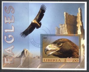 Liberia 2005 Birds, Eagles NS CTO