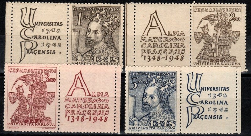 Czechoslovakia #346-9 MNH With Labels CV $4.50  (X272)