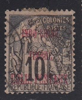 Indo-China Indochine Q1 Cer CP 1 Used Fine 1891 SCV $10.50