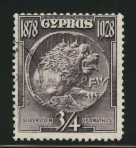 Cyprus Scott  114 used stamp 1928