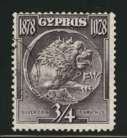 Cyprus Scott  114 used stamp 1928