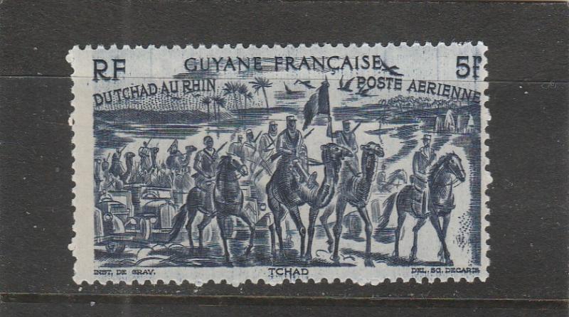 French Guiana  C12  MH  (1946 Chad to Rhine Issue)