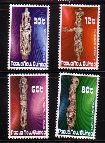 Papua New Guinea Sc632-5 1985 Funeral Totem stamps mint NH