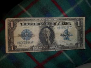 1923 LARGE 1 DOLLAR SILVER CERTIFICATE