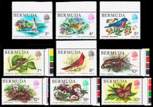 Bermuda Scott 363-370, 373 (1978-79) Mint NH VF, CV $10.45 C