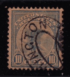 1911 Registry Mail 10c ultramarine Sc F1 used CV $14 (F