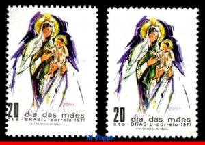 1187 BRAZIL 1971 ** ERROR ** PERFORATION, MOTHER´S DAY, MI# 1281 RHM C-697, MNH