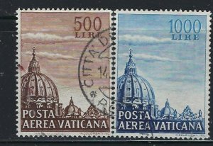 Vatican C22-23 Used 1953 issues (fe4197)