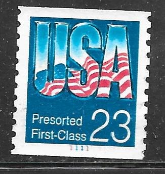 USA 2607: 23c USA, BEP printing, MNH, VF
