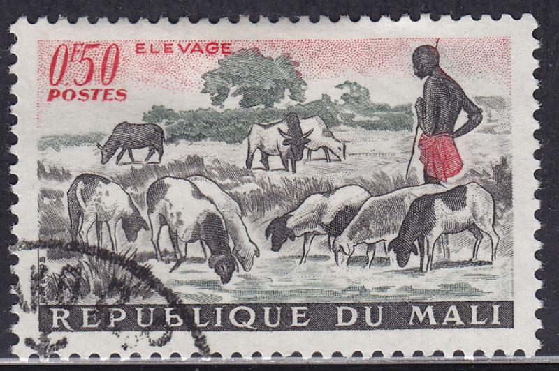 Mali 16 CTO 1961 Herding Sheep