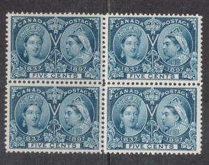 Canada #54i XF/NH Block **With Certificate**