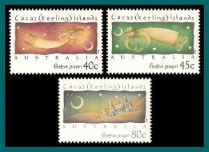 Cocos 1994 Festivals, MNH 297-299,SG320-SG322