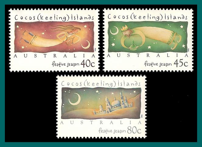 Cocos 1994 Festivals, MNH 297-299,SG320-SG322