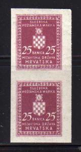 Croatia RA2 Imperf Proof MNH Wounded Soldier (C)