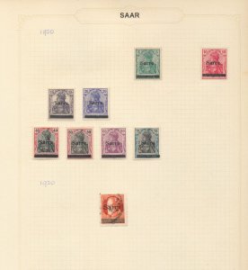 Germany Occupation Colonies SAAR 1914/30s M&U (70+Items) ZK1230