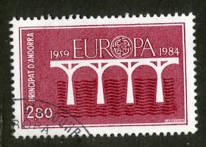 FRENCH ANDORRA 324 USED BIN $1.00 EUROPA