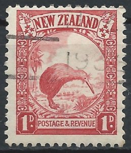 New Zealand 1936 - 1d Kiwi wmk Multiple - SG578 used
