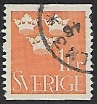 Sweden # 285 - Three Crowns - used.....{KR2}