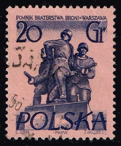 Poland #671 Brothers in Arms Monument; Used (0.25)