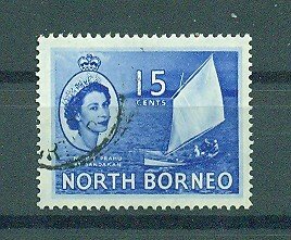 North Borneo sc# 268 used cat value $.25