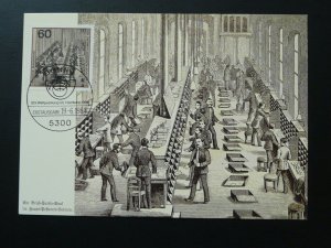 postal history sorting of letters in 1900 maximum card Germany ref 084-12