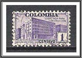 Colombia #RA10 Postal Tax Used