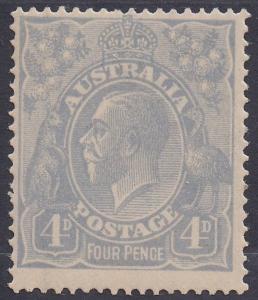 AUSTRALIA 1918 KGV 4D MNH ** SINGLE WMK 